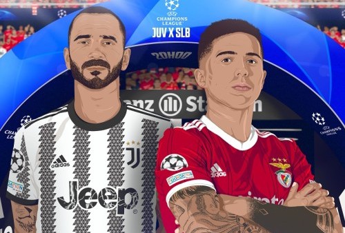 Juventus Keok 1-2 dari Benfica di Kandang Sendiri