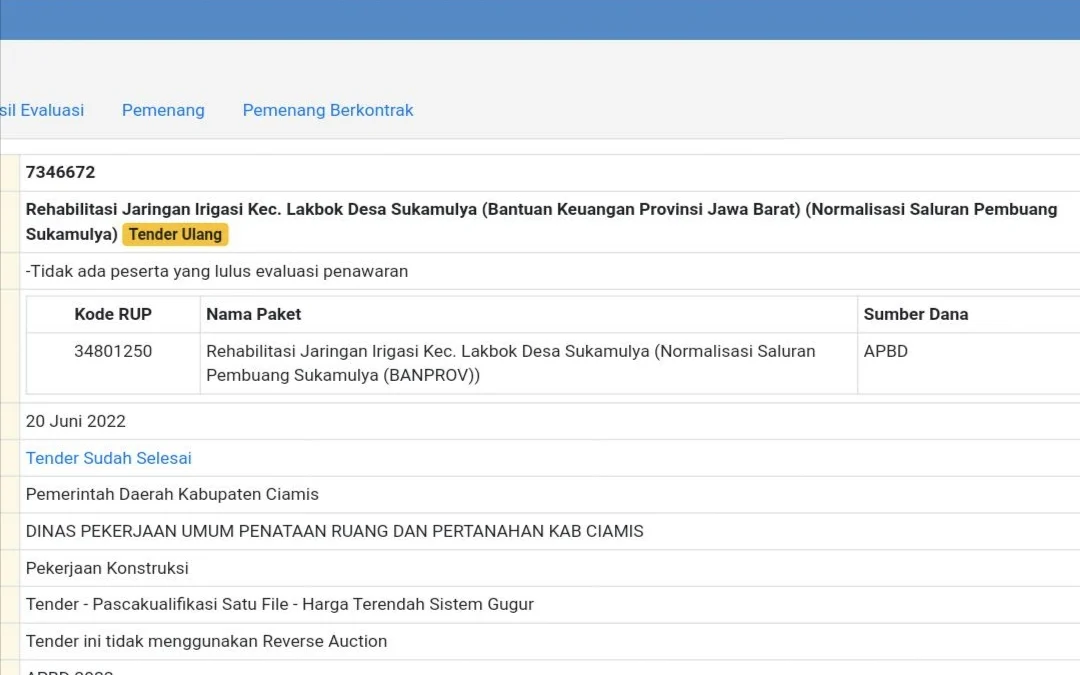 Status Wilayah pada Proyek di Ciamis Dinilai Keliru, Perencanaan Pembangunan Tidak Matang?