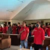 DPC PDI Perjuangan Garut mengumpulkan bacaleg di hotel Augusta untuk menginstruksikan pelatihan penggalangan, penguasaan teritorial di desa kelurahan.