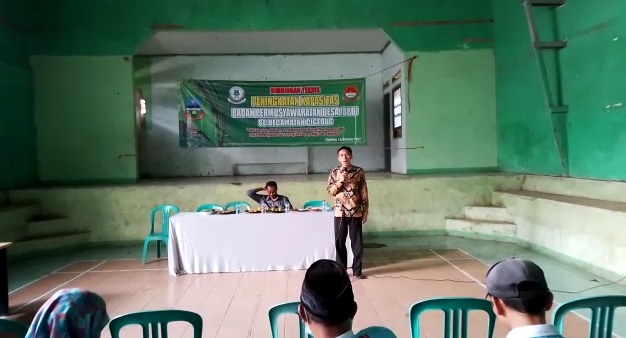 Ketum ABPEDSI Garut, Dikdik Ganiswara saat melakukan pembinaan terhadap anggota BPD