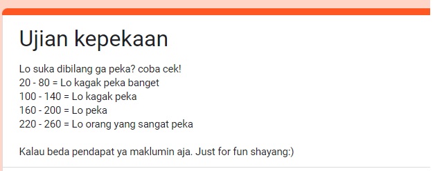 Tes Ujian Kepekaan Via Google Form yang Viral di TikTok, Seberapa Peka Kamu?