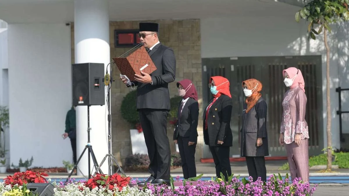 Gubernur Ridwan Kamil Pimpin Hari Kesaktian Pancasila 2022 di Lapangan Gasibu