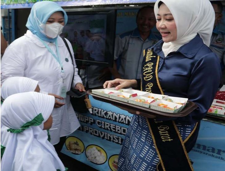 Atalia Apresiasi Pos Gizi Terintegrasi Graha Puspita Karawang