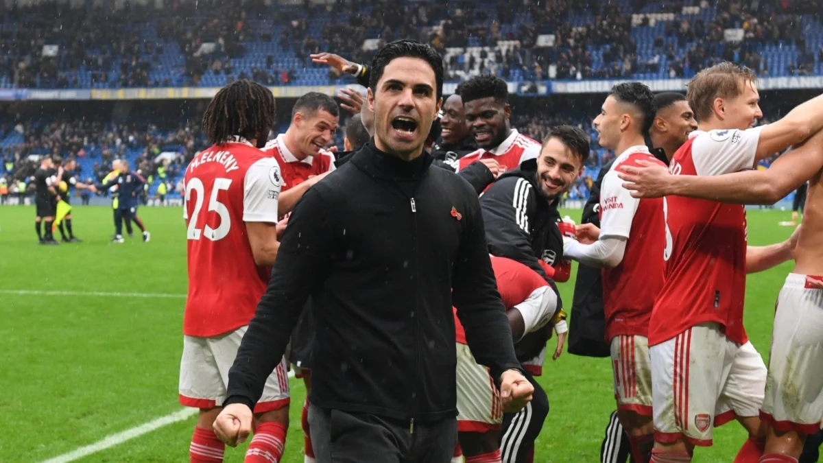 Pelatih Arsenal Mikel Arteta.-Arsenal-