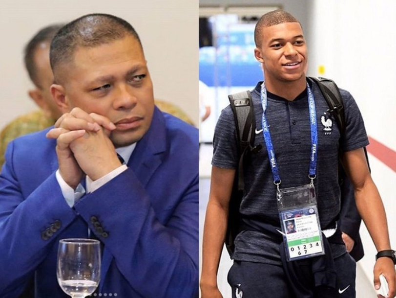 foto Raul Lemos mirip Mbappe pemain Prancis di Piala Dunia 2022 viral di media sosial (foto Twitter @ayawaeda)