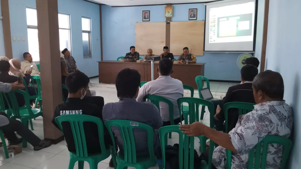 musyawarah yang diselenggarakan BPD dan Pemdes Mekargalih untuk menentukan panitia pilkades PAW