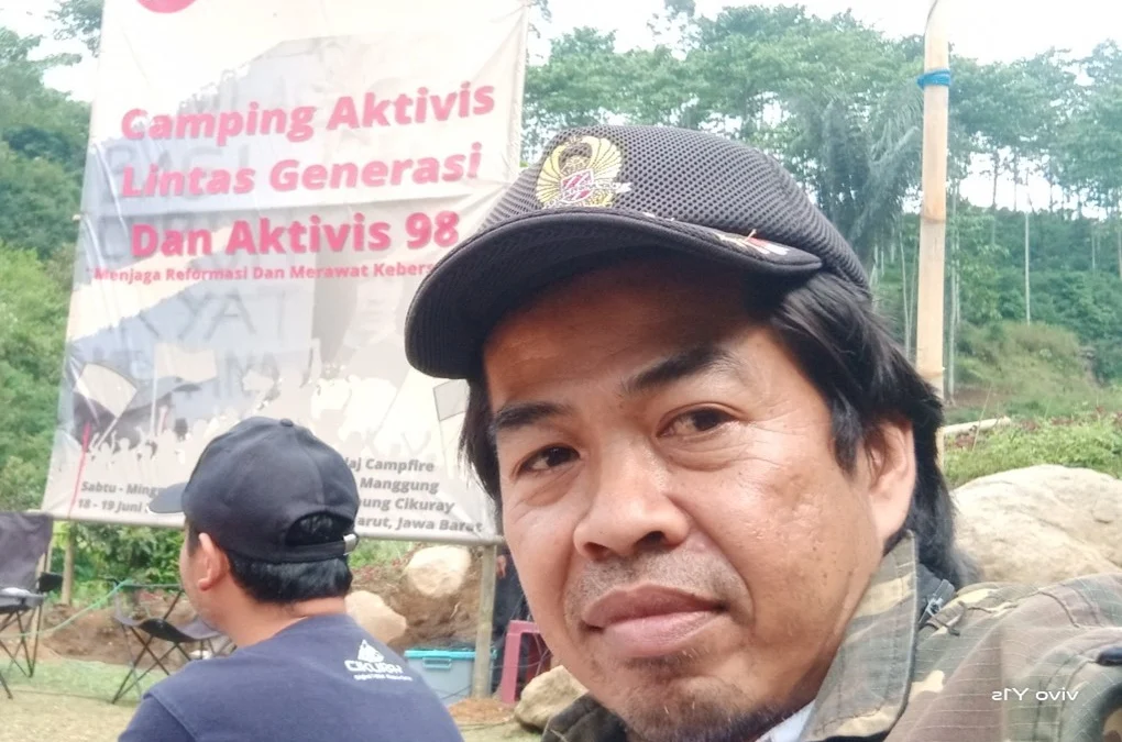 Tudi Sopian Hamidi, pemerhati politik desa. Warga Desa Cibodas Kecamatan Cikajang