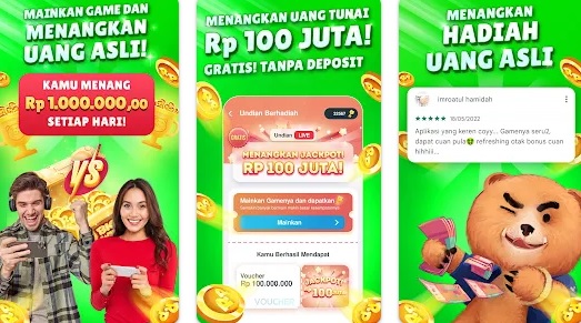 Aplikasi penghasil uang Mager, Dapatkan Rp100 Ribu Dengan Mudah