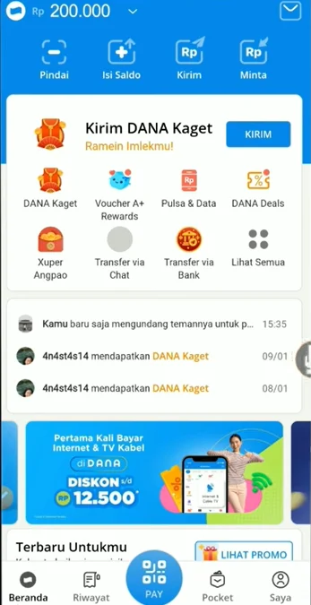 Link DANA Kaget Gratis Rp200.000!!! Buruan Ambil Sekarang Juga