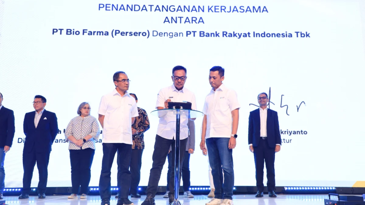 Permudah Layanan Keuangan, BRI Jalin Kolaborasi dengan Bio Farma Bangun Ekosistem Healthcare