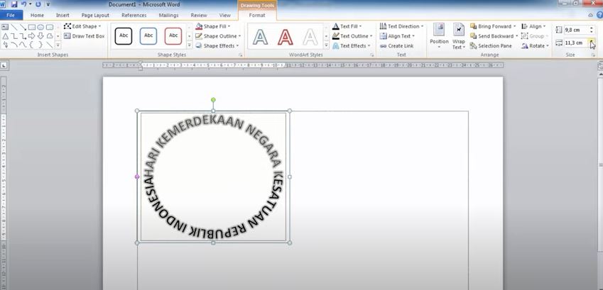 Cara Membuat Tulisan Melengkung di Word Dengan Simpel