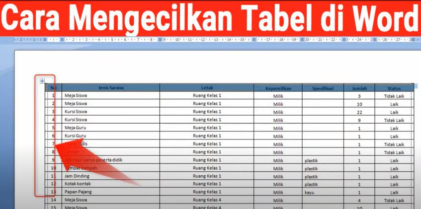 Cara Simpel Mengecilkan Tabel Pada Word Yang Baik