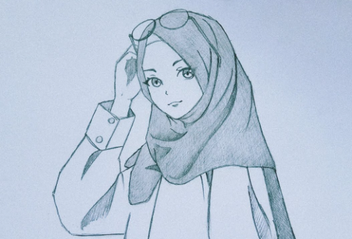 Tips Cara Menggambar Sketsa Gambar Orang Berhijab Yang Mudah!