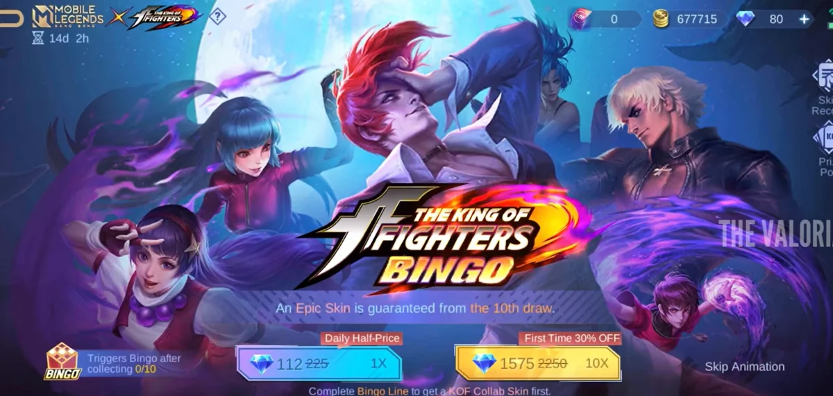 Cara Dapat Skin KOF Mobile Legends Gratis