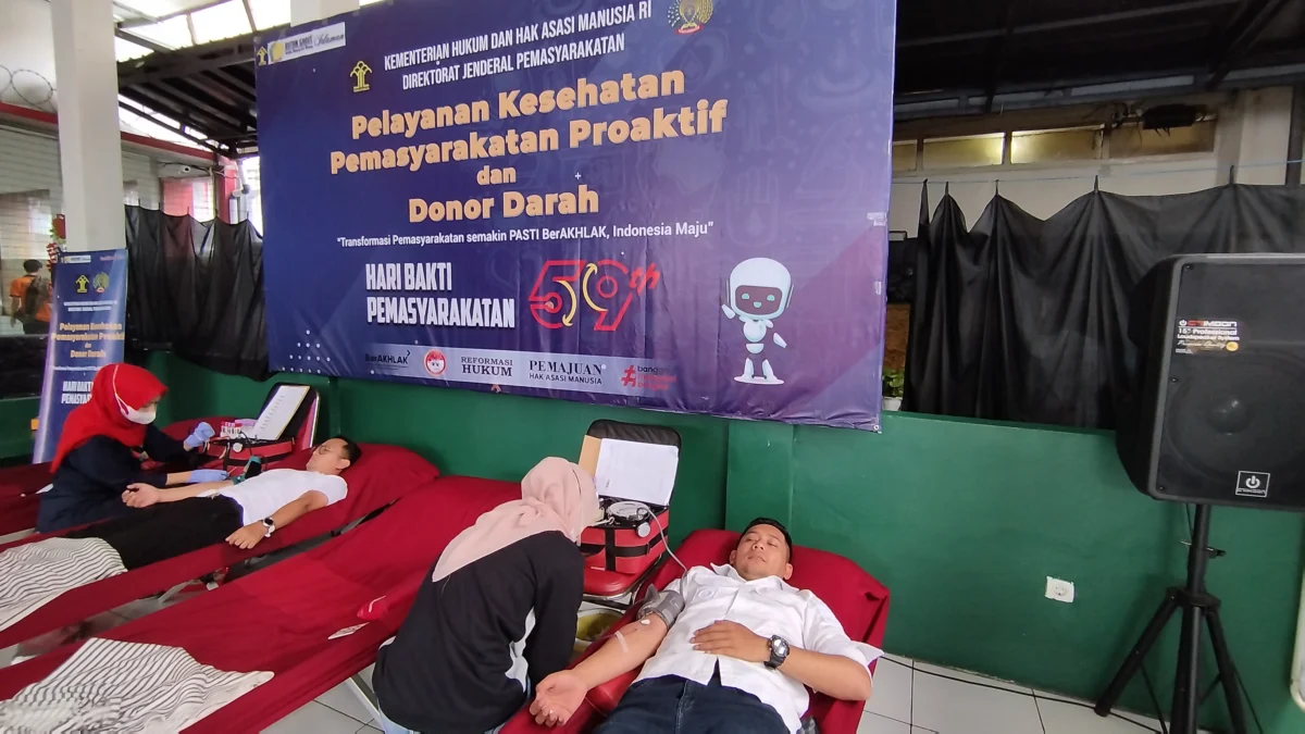 Rutan Garut Gelar Donor Darah, Puluhan Labu Berhasil Dikumpulkan