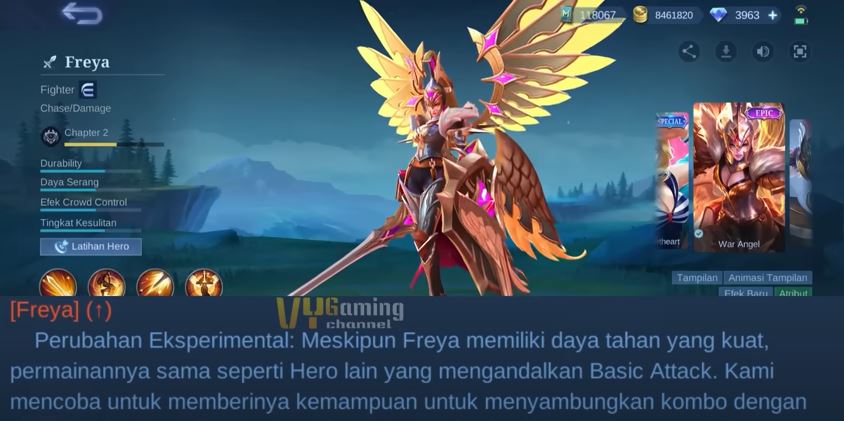 Makin Keren Freya Moblie Legends di Buff