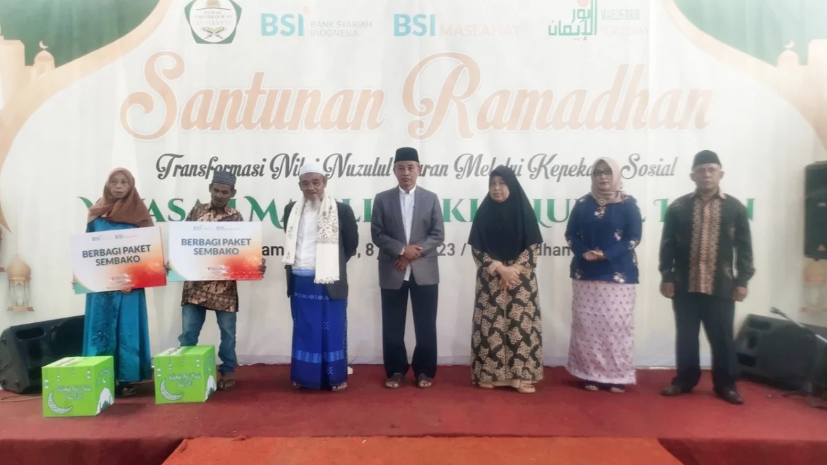 Majelis Zikir Nurul Iman Bersama BSI Maslahat Santuni Dhuafa di Garut