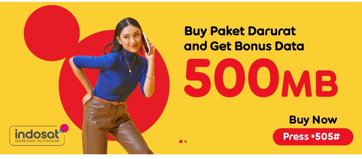 screenshot dari situs indosatooredoo.. Indosat mempunyai layanan pinjam pulsa darurat