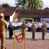 Pelaksanaan Pelantikan 4 Kepala Dinas di Lingkungan Pemkab Garut, di Lapang Sekretariat Daerah Kabupaten Garut, Jalan Pembangunan, Kecamatan Tarogong Kidul, Rabu 24 Mei 2023