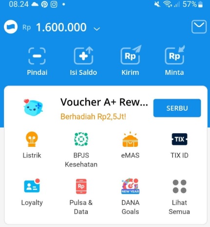 Aplikasi Saldo Dana Gratis Rp1.600.000 Cuman Bermain Sosmed