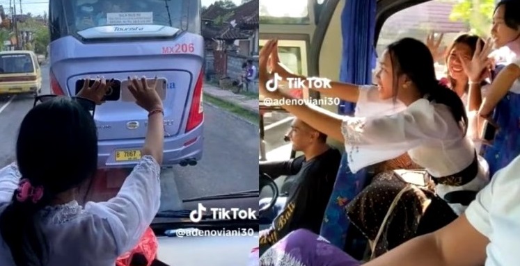 Viral Pelajar Bertukar Nomor HP Saat di Bus Study Tour