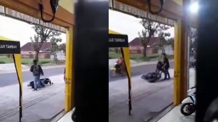 Viral Anak Ngamuk dan Rusak Motor Dijalan, Minta Motor Trail Tapi dikasih Motor Matic