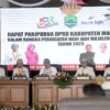 Gubernur Jawa Barat Ridwan Kamil menghadiri Rapat Paripurna DPRD Kabupaten Majalengka memperingati Hari Jadi ke-533 Majalengka di Pendopo Gedung Negara Kabupaten Majalengka. Rabu 7 Juni 2023. -Biro Adpim Jabar-