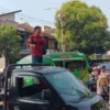 GMM dan beberapa petani melakukan aksi demo di depan Kantor Bupati, tuding adanya proyek fiktip di Dinas Pertanian. Senin 5 Juni 2023.