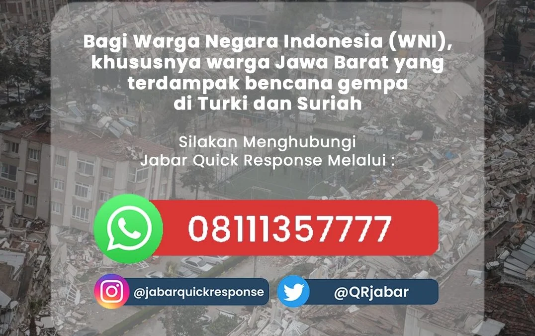 JQR Siapkan Hotline untuk Korban Gempa Turki dan Syiria