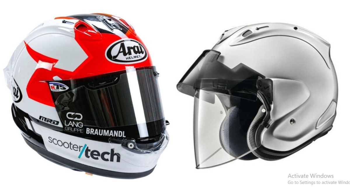 Yakin Gak Mau Beli? Perbedaan Harga Helm Arai Full Face dan Half Face, Bikin Kamu Bingung Belinya