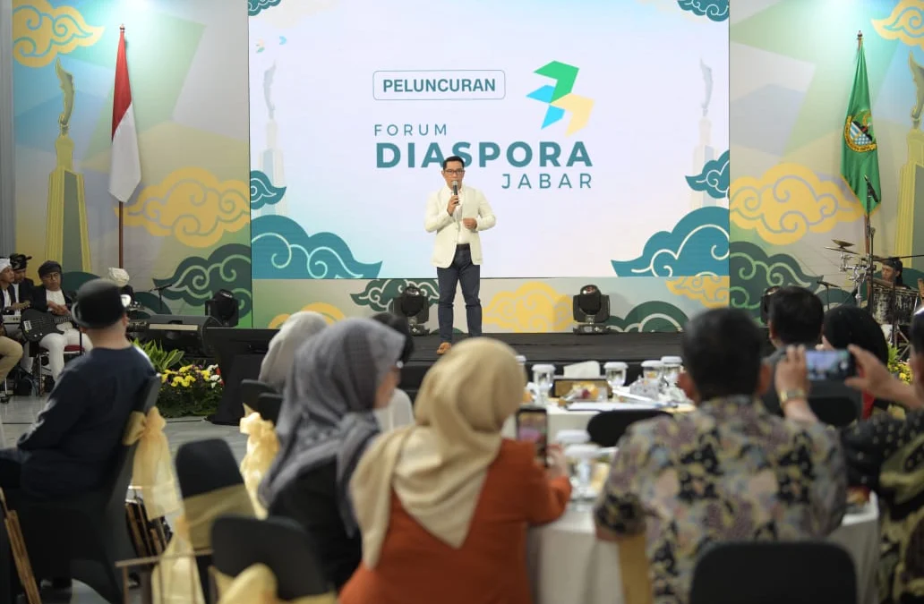 Gubernur Jawa Barat Ridwan Kamil meluncurkan Forum Diaspora Jawa Barat di Gedung Sate, Kota Bandung, Jumat 9 Juni 2023.-Biro Adpim Jabar-