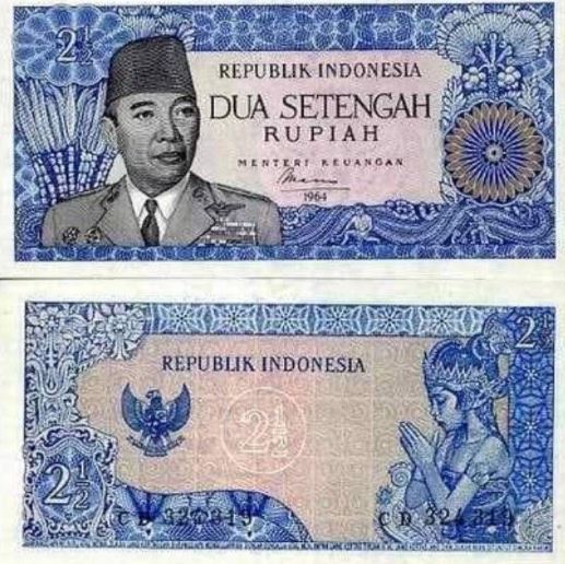 Meledak! Uang Kertas Kuno Dua Setengah Rupiah Di Hargai Tinggi