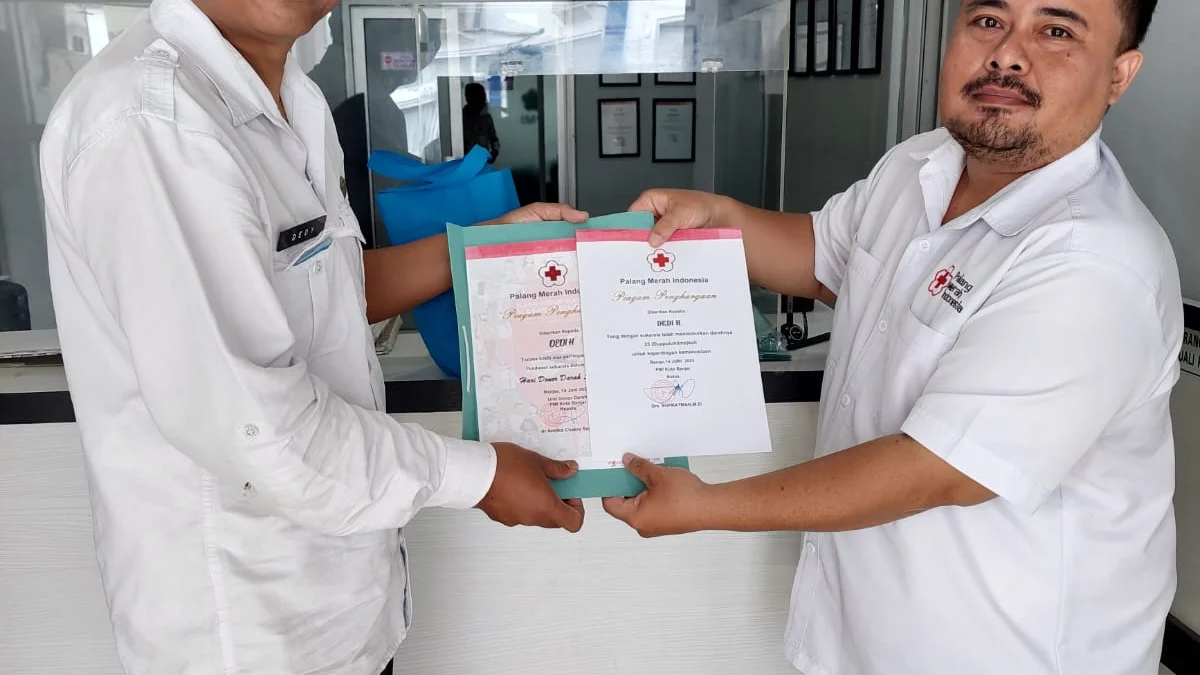 Hari Donor Darah Sedunia, PMI Kota Banjar Lebihi Target