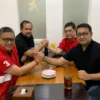 Sekjen PDIP dan Sekjen Demokrat bertemu di Blok M-Dok Humas Partai Demokrat-