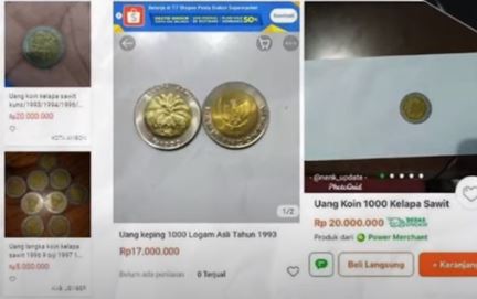 Jual Uang Koin Rp 1000 Kelapa Sawit Bisa Jadi Rumah!