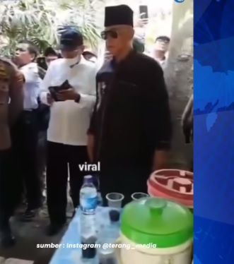 Screenshot video Panji Gumilang memarahi petugas