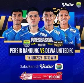 Live Streaming Gratis Persib vs Dewa United Laga Uji Coba, di Score808 pada 15 Juni 2023 Ada?