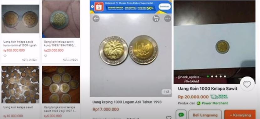 Uang Koin Rp 1.000 Kelapa Sawit kini Masih Banyak Dicari? Simak Penjelasanya Disini!