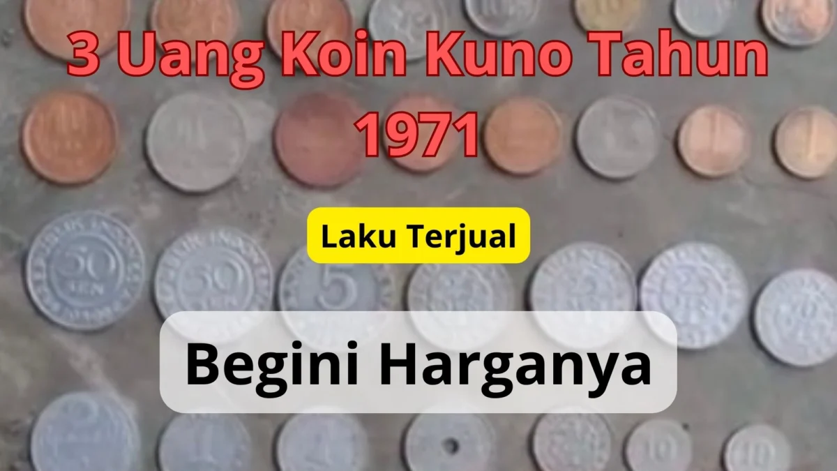 3 uang koin kuno tahun 1971