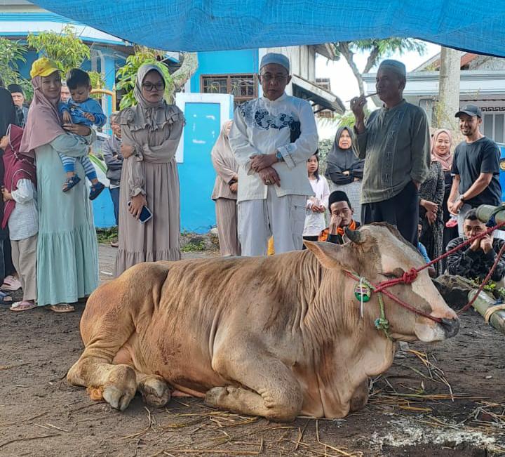 H Dadang Haris Kader PPP Garut melaksanakan ibadah kurban