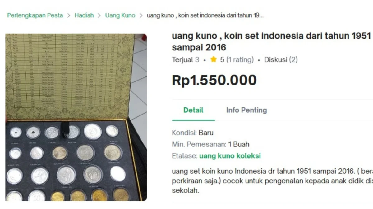 Kamu Punya Koin Kuno? Jual Saja Ke Marketplace, Laku Puluhan Juta Kalau Dijual