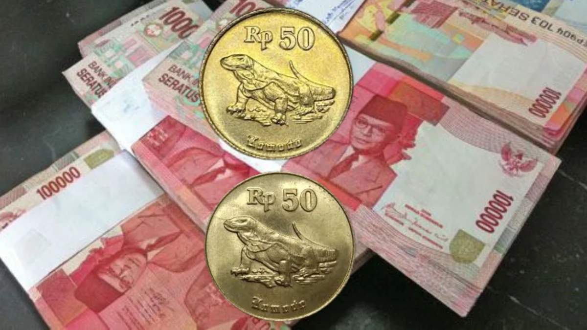 Juallah Koin Kuno Rp50 Gambar Komodo, Ditaksir Rp10 Juta Per Kepingnya