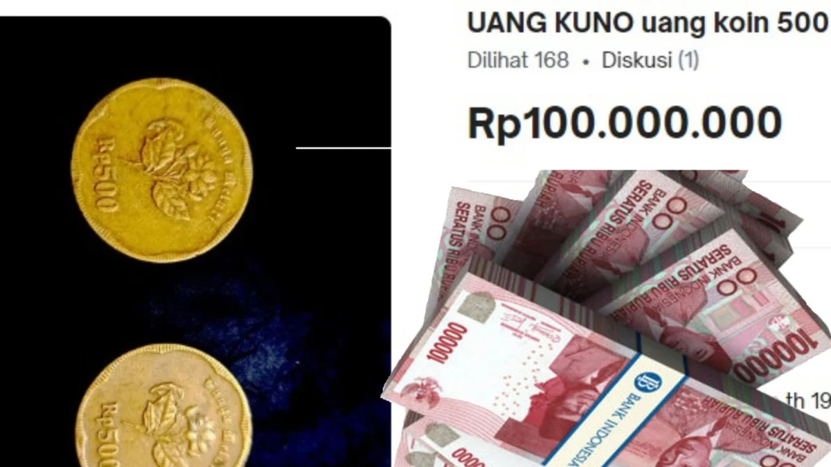 Diluar Nalar! Harga Uang Koin Kuno Rp500 Bunga Melati Dijual Ratusan Juta