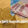 Laku Dijual! Uang Koin 500 Rupiah Melati Tahun 2003 Terjual Rp750.000