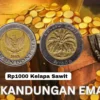 Masih Simpan Uang Koin Kuno 1000 Kelapa Sawit? Katanya Ada Kandungan Emas