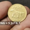 Punya Koin Kuno Rp50 Gambar Komodo, Bisa Dijual Di Sini Rp5 Juta Per Keping