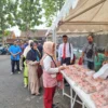 Bazar Daging Ayam Murah di Polres Garut Diserbu Warga