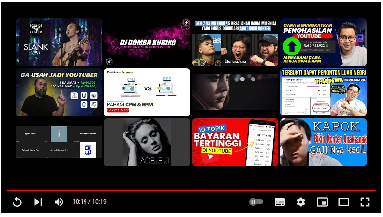 5 Jenis Konten YouTube dengan RPM Tertinggi, Inilah Deretannya!