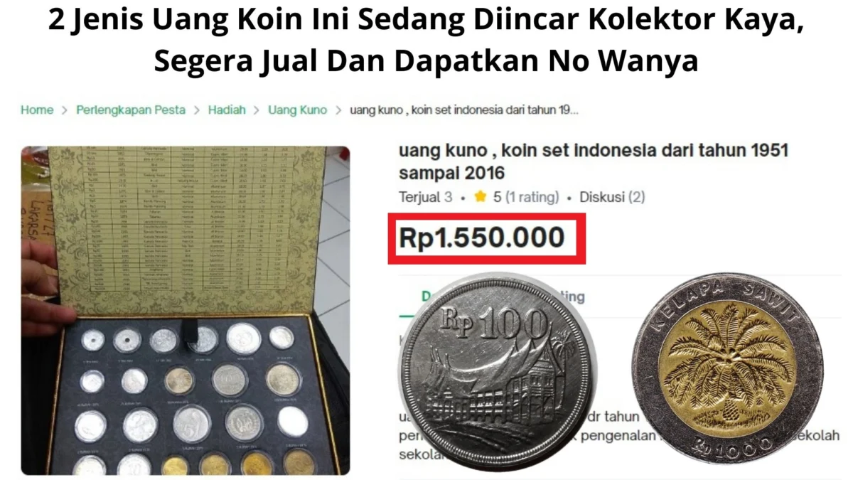 2 Jenis Uang Koin Ini Sedang Diincar Kolektor Kaya, Segera Jual Dan Dapatkan No Wanya