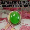 Ini Nih! Jenis Batu Akik Zamrud Yang Sedang Dicari Kolektor Sultan